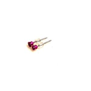 Claire’s Hot Pink Stone Stud Earrings
